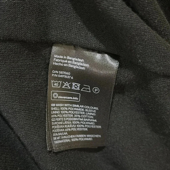 H&M Grey Gun Metal Utility/Cargo Style Jacket Size Medium Unisex - Picture 5 of 7